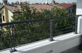 ringhiera per balcone in ferro zincato